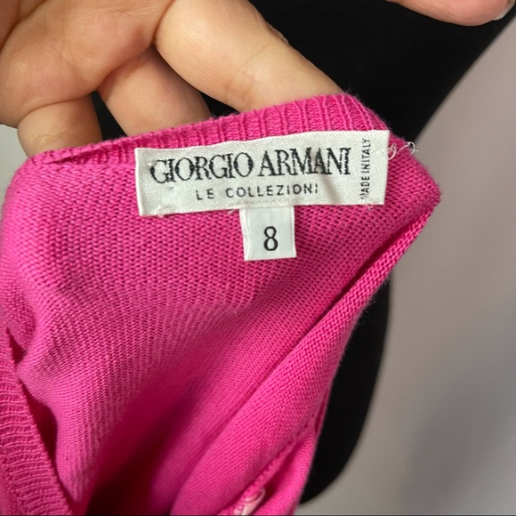 Giorgio Armani Le Collezioni Pink Sweater Size 8 - Picture 6 of 10